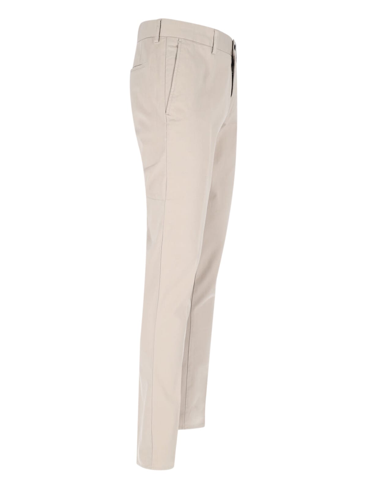 Incotex Tailored Trousers With Pockets And Loops In Beige