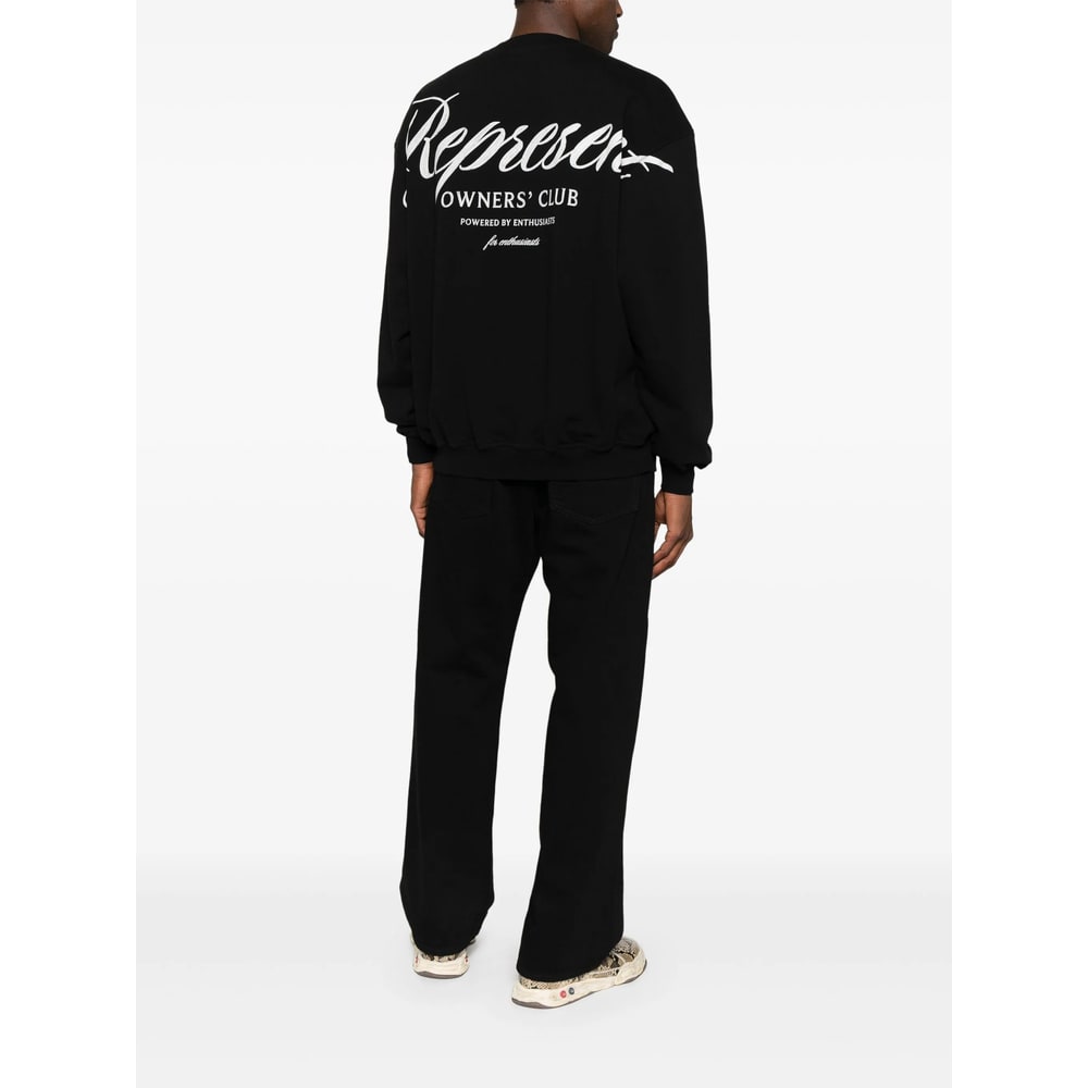 Represent "owners Club Script" Sweatshirt In Black