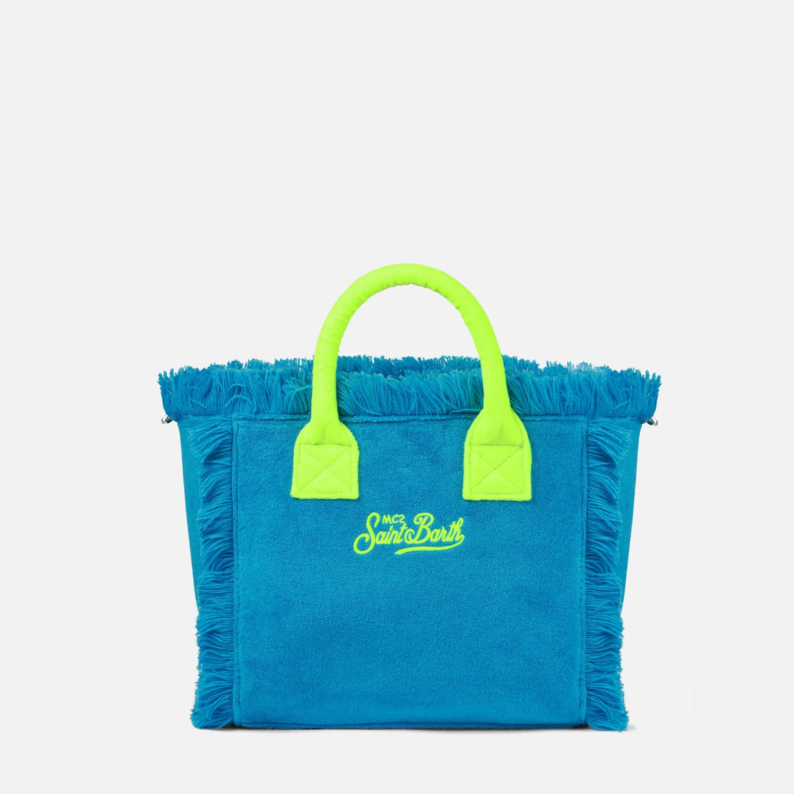 Mc2 Saint Barth Colette Turquoise Terry Handbag In Sky