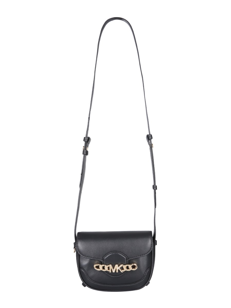 Shop Michael Kors Hally Shoulder Bag In Black