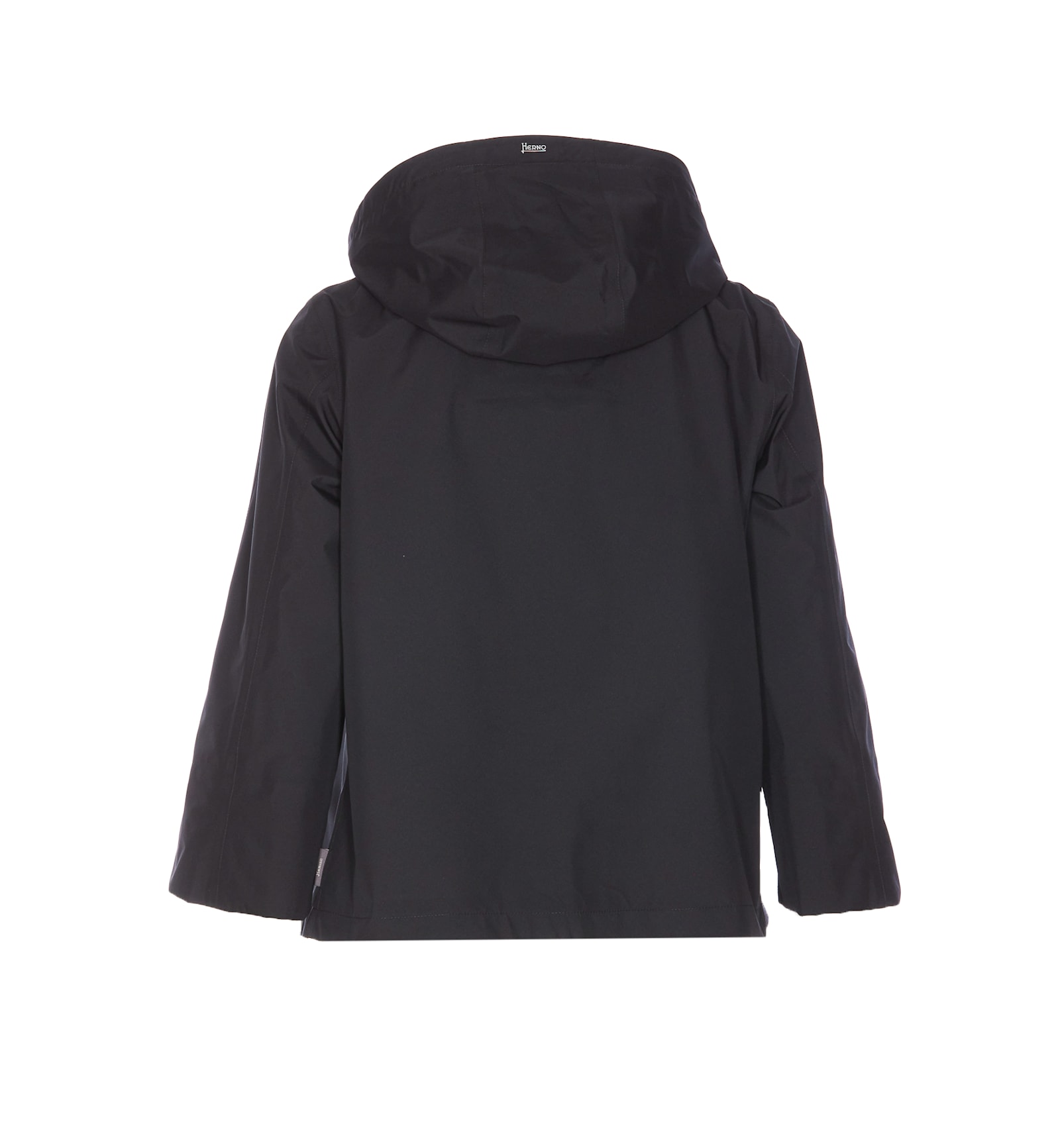 Herno Goretex New Paclite Zipper Cape In Black