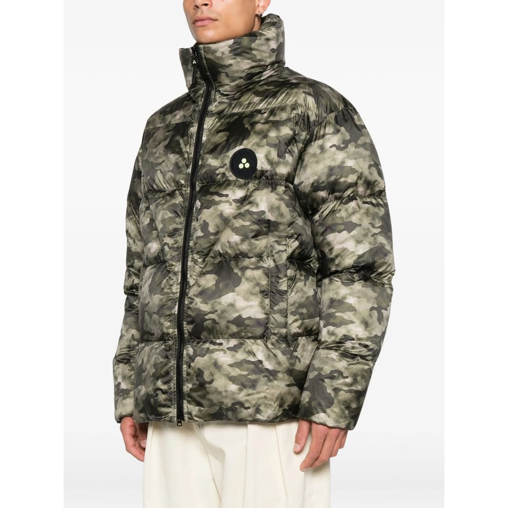 Peuterey Camouflage Cotton Jacket In Green