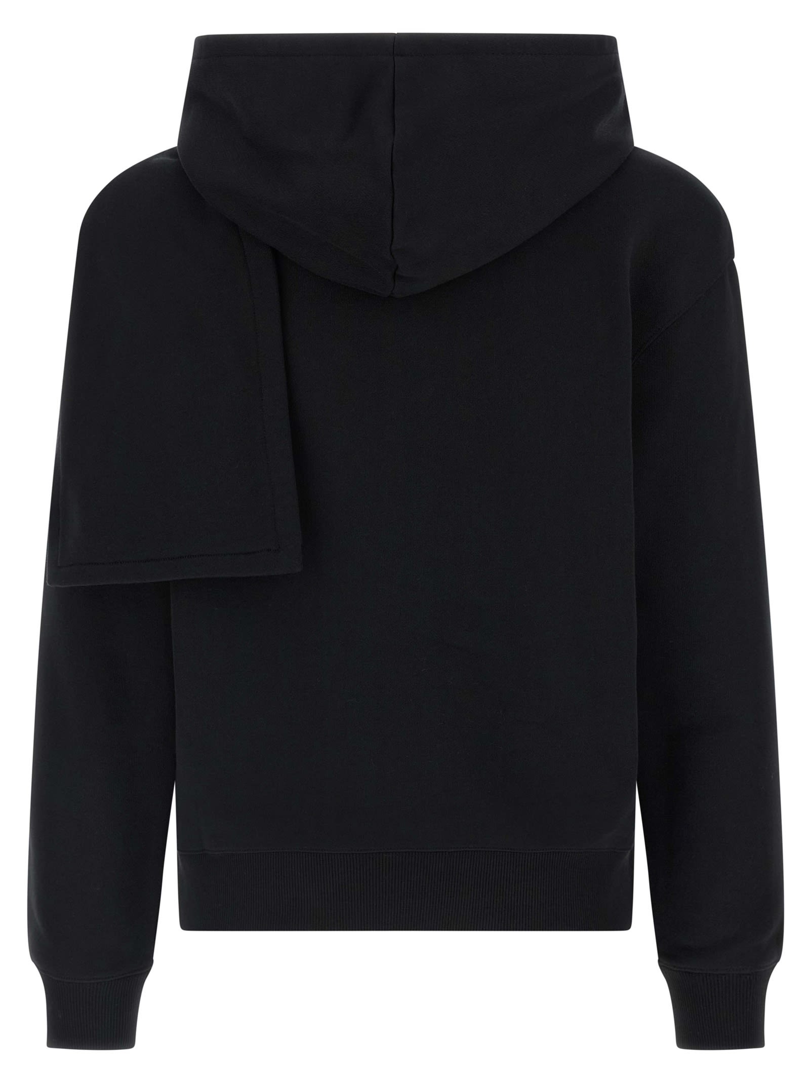 Courrèges Hoodie And Scarf In Black