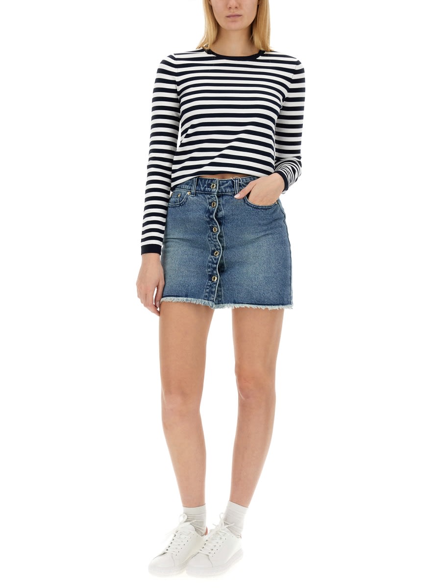 Shop Michael Kors Denim Mini Skirt