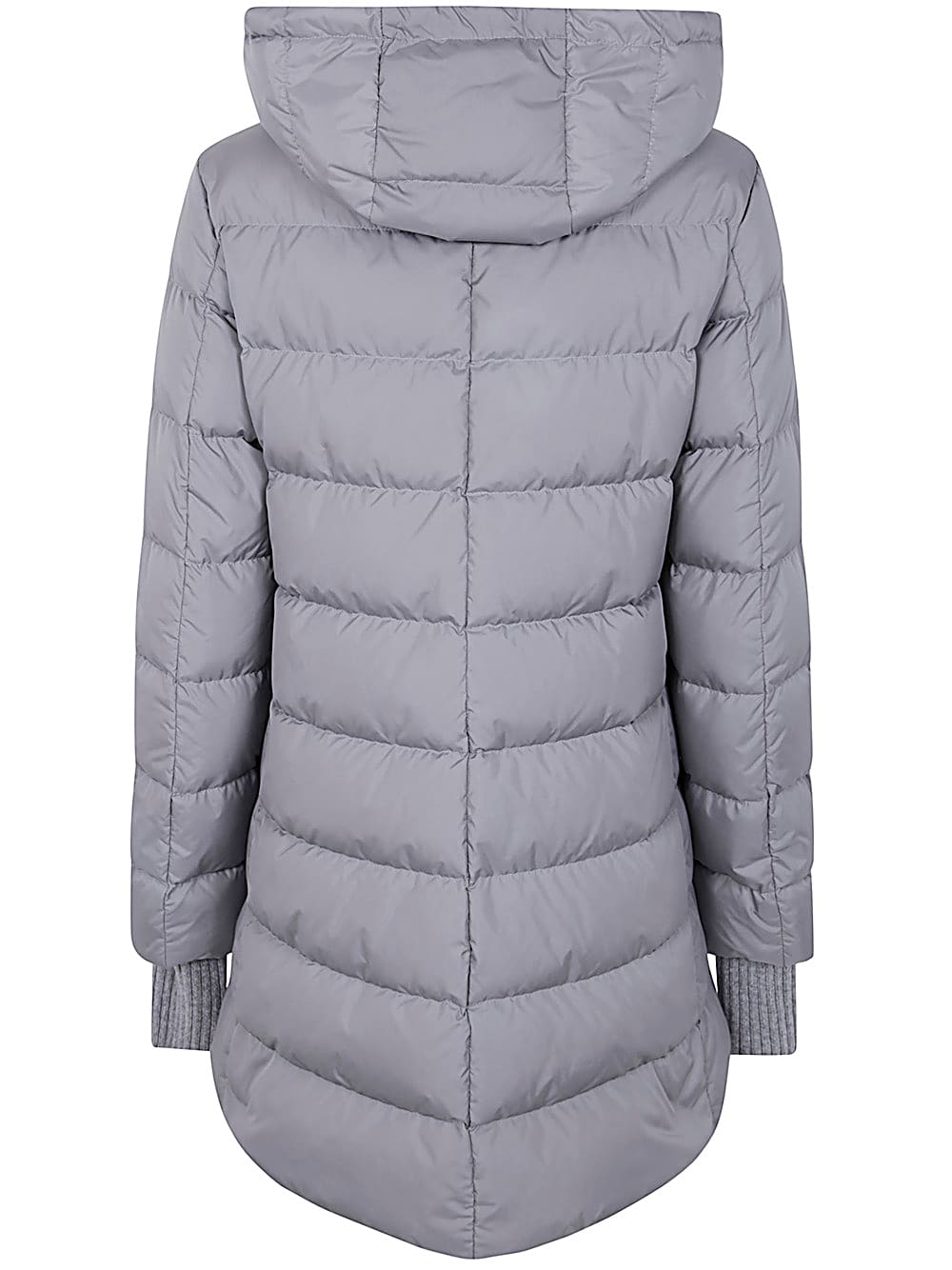 Shop Herno A-shape Chamoix Down Jacket In Pearl Grey