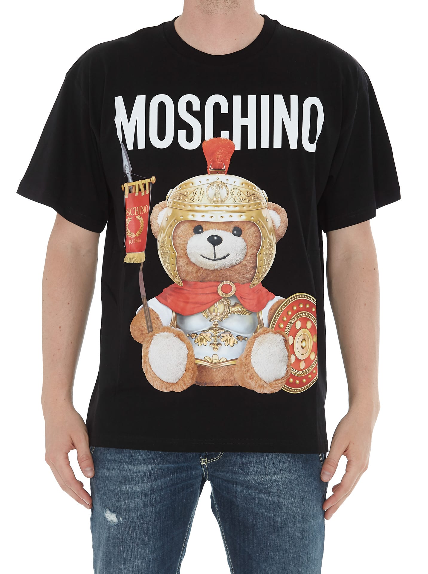 Moschino Moschino Roman Teddy Bear Logo T-shirt - Black - 11012407 ...