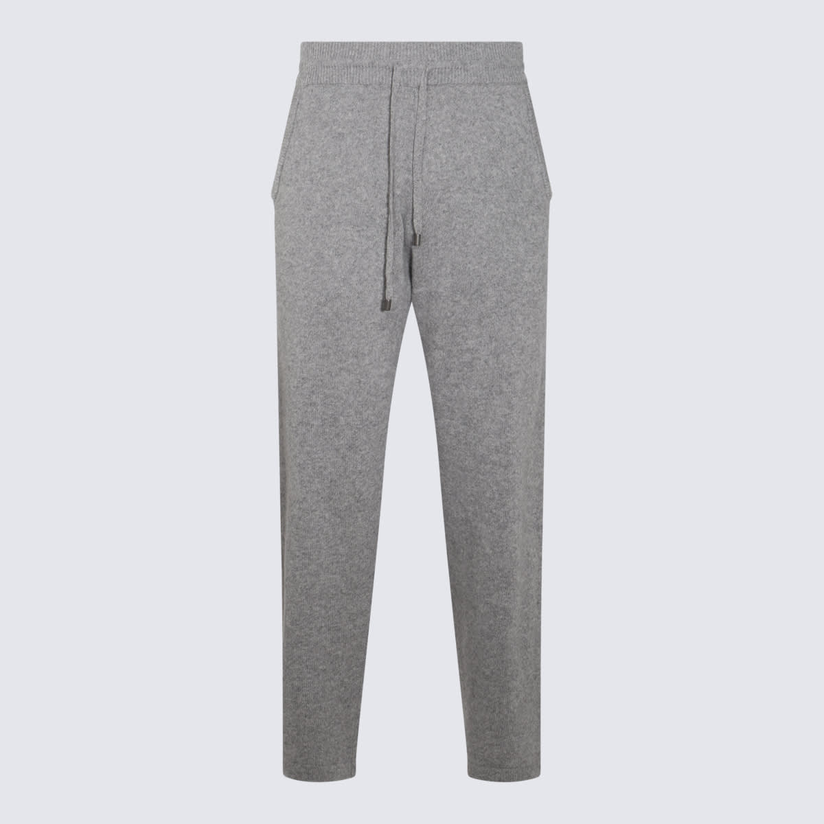 Shop Canali Grey Wool Knitwear Pants