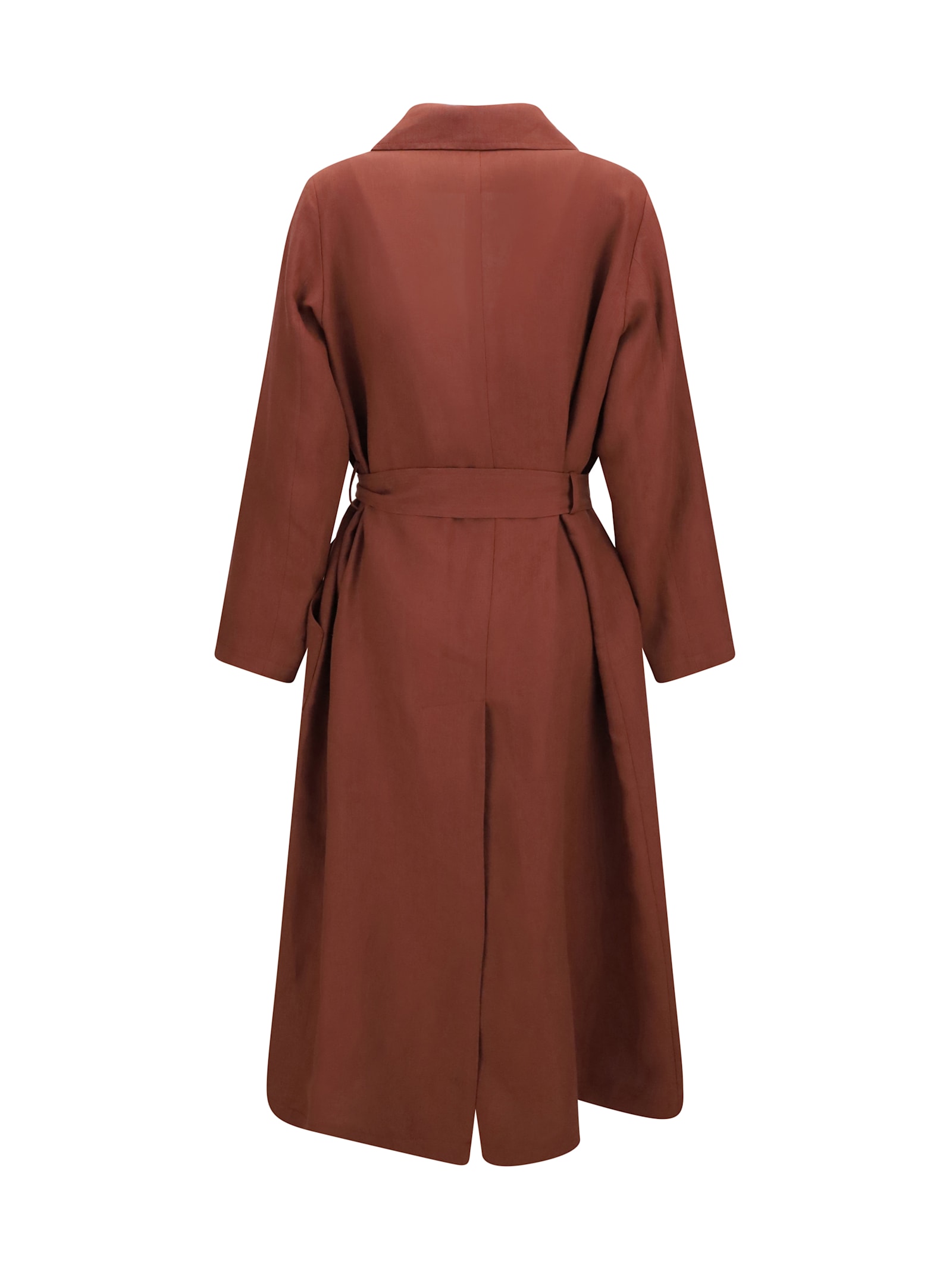 Shop Forte Forte Belted Linen Coat