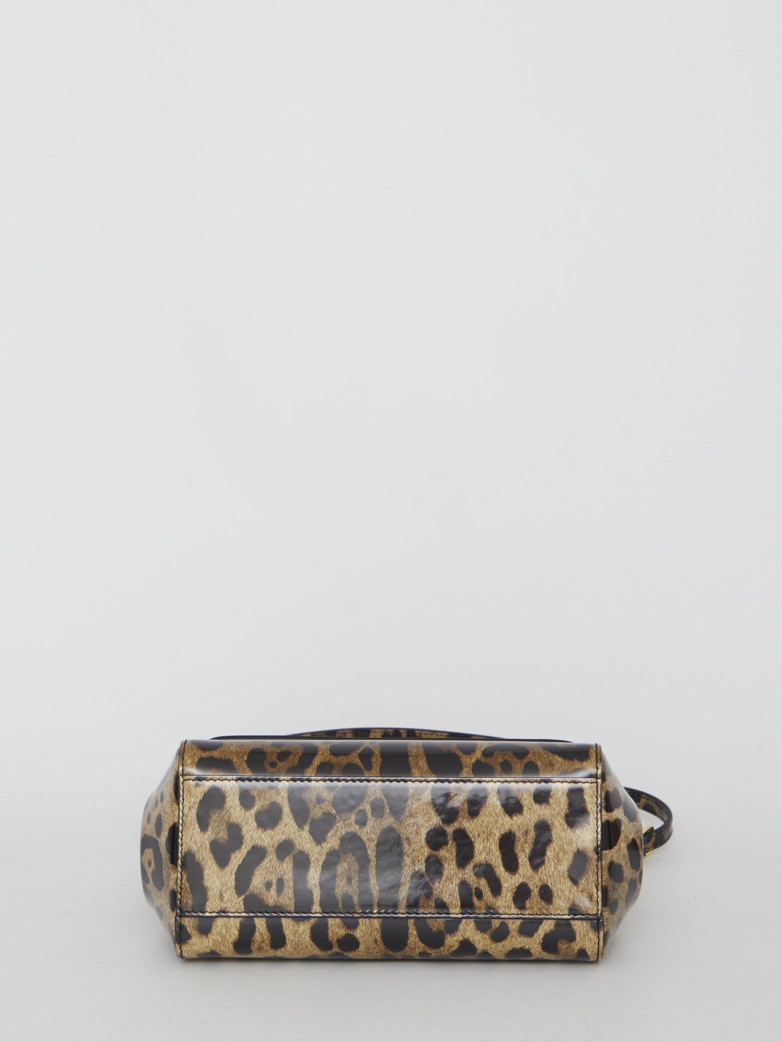 Shop Dolce & Gabbana Leopard-printed Small Sicily Bag