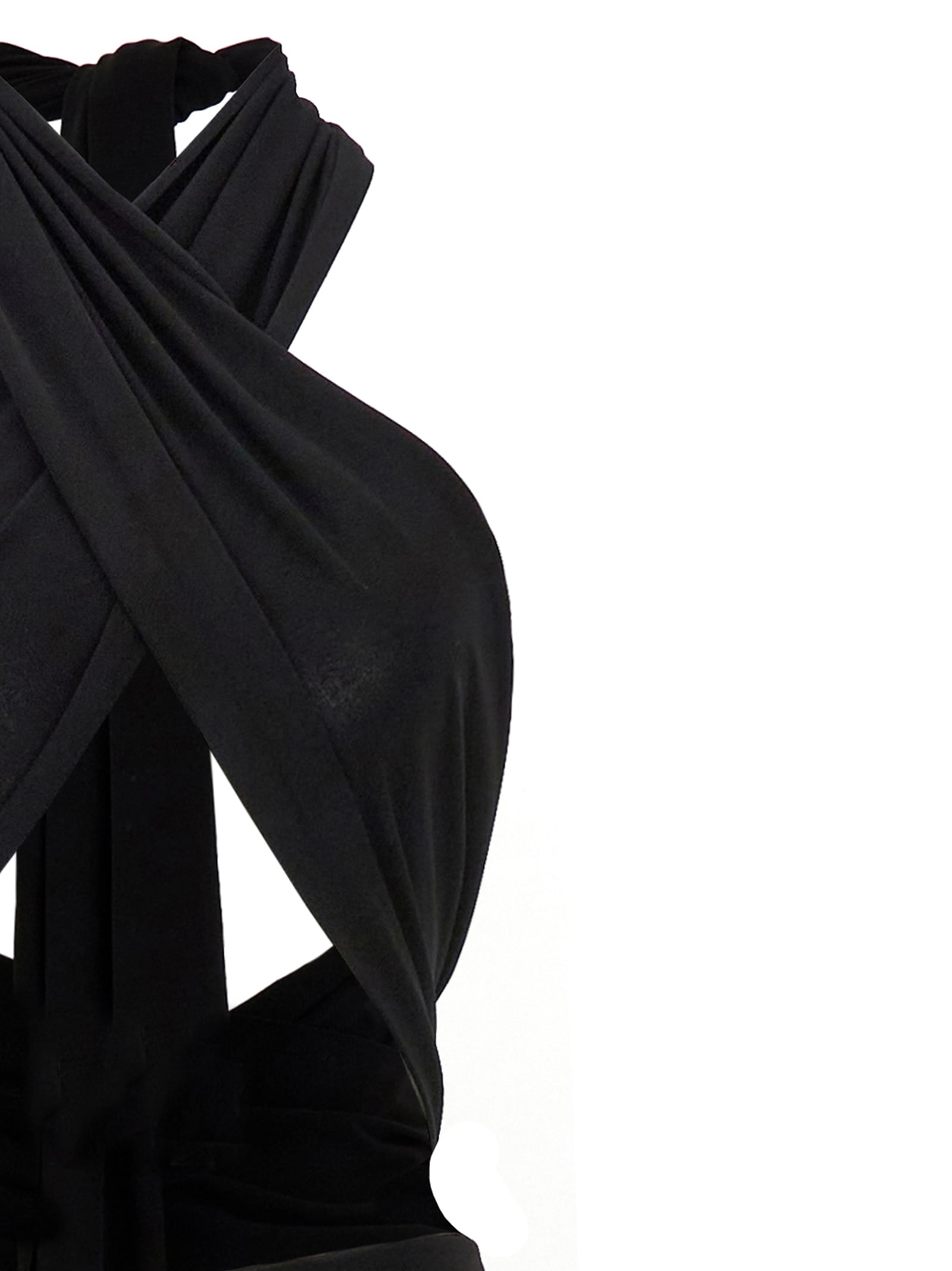 Norma Kamali Convertivle Gown Dresses Black In Black