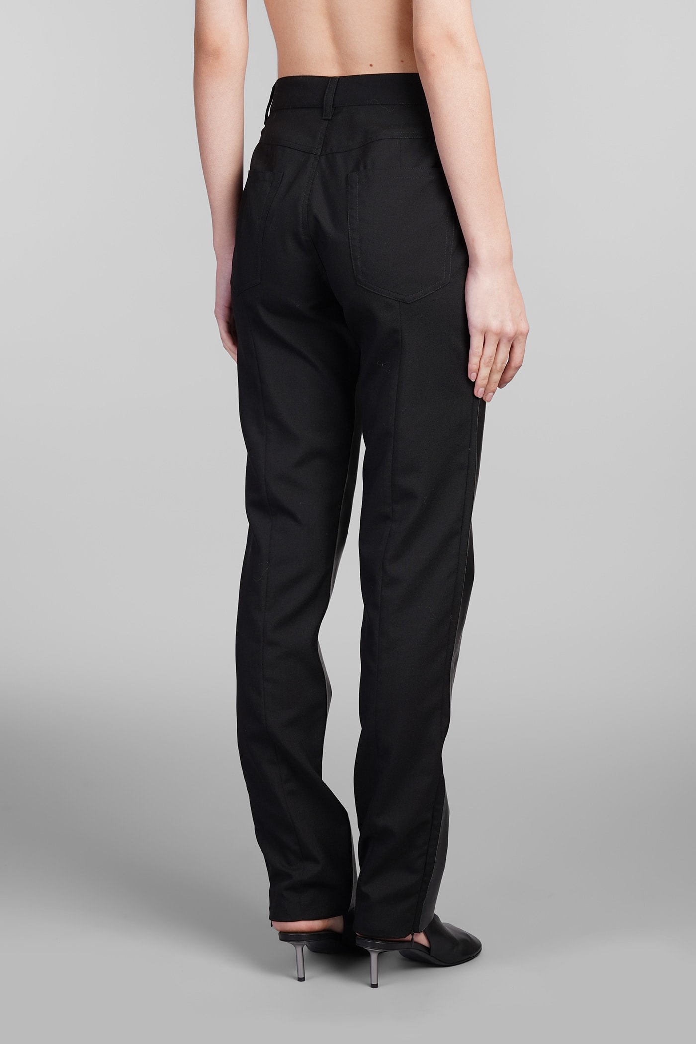 Shop Marni Pants In Black Wool