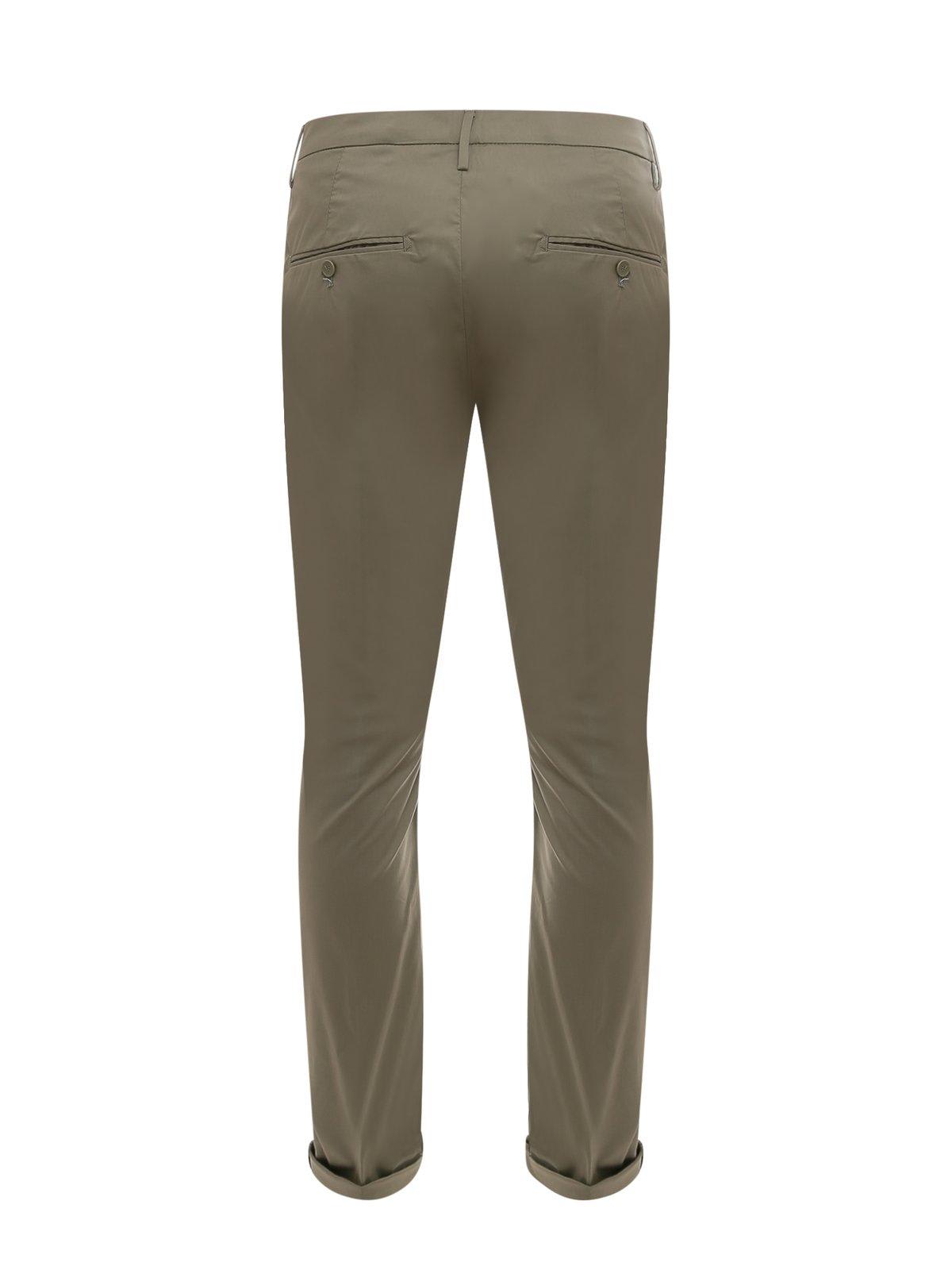 Shop Dondup Straight-leg Trousers In Verde