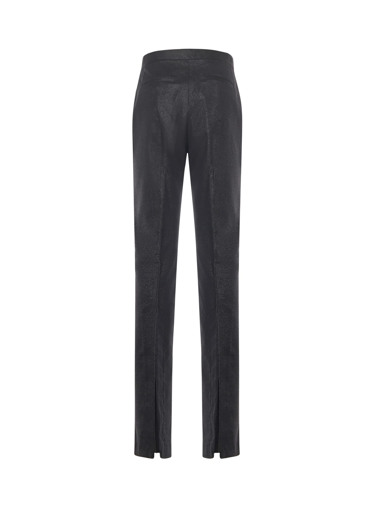 Pinko Trench Coat With Rhinestones And Studs In Black