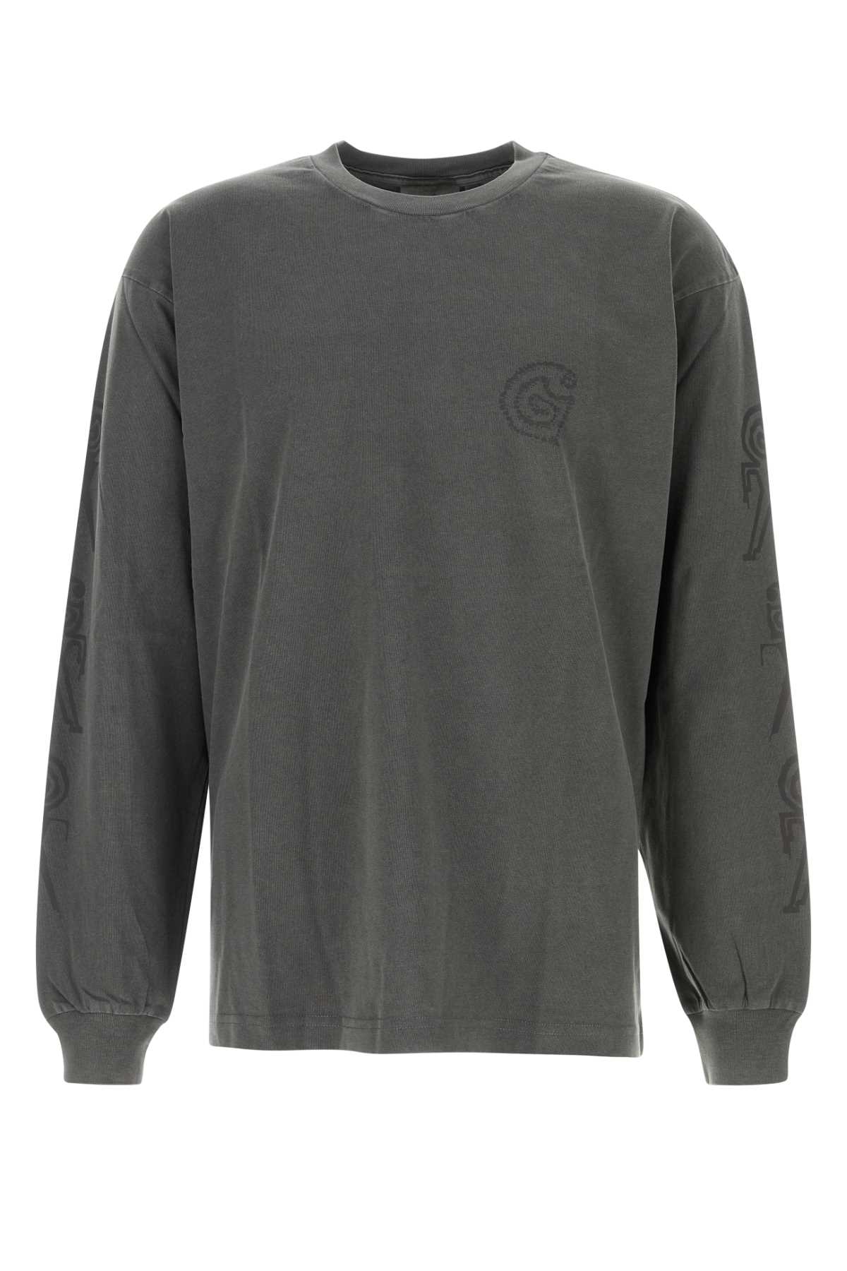 Dark Grey Cotton L/s Terrestrial T-shirt
