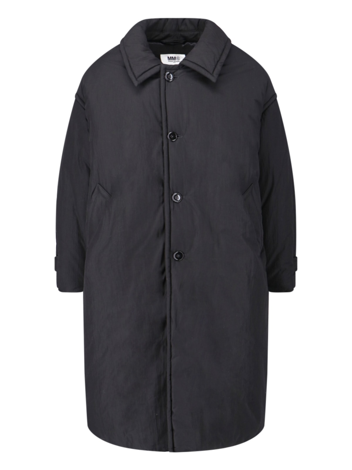 Shop Mm6 Maison Margiela Oversize Jacket In Black