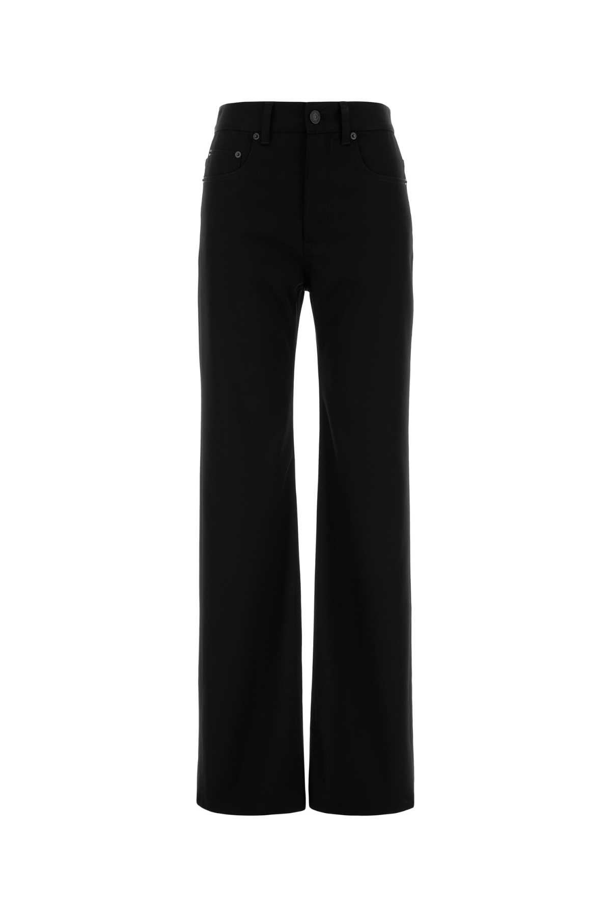 Balenciaga Black Stretch Wool Pant