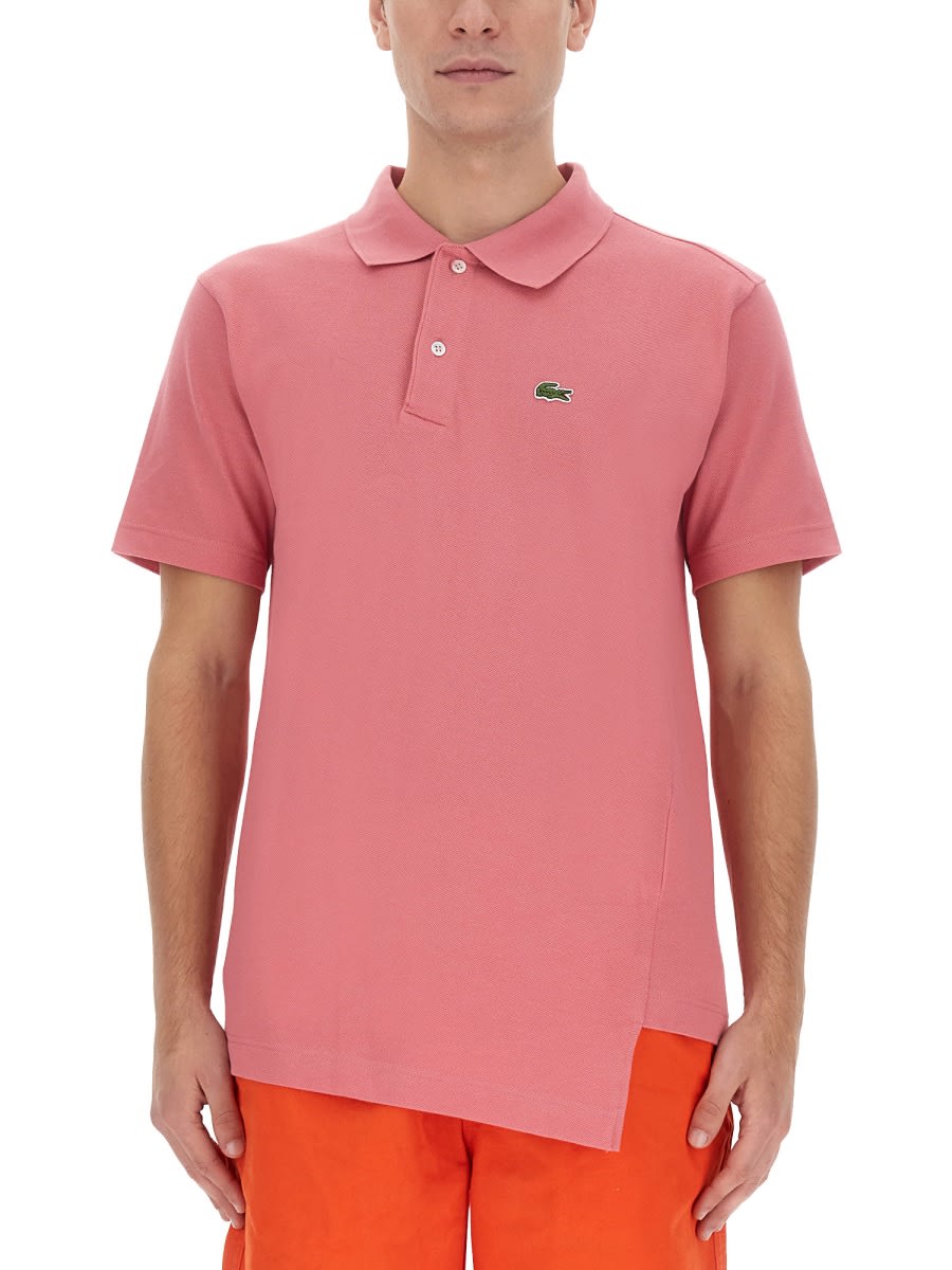 Shop Comme Des Garçons Shirt Polo Comme Des Garcons Shirt X Lacoste In Pink