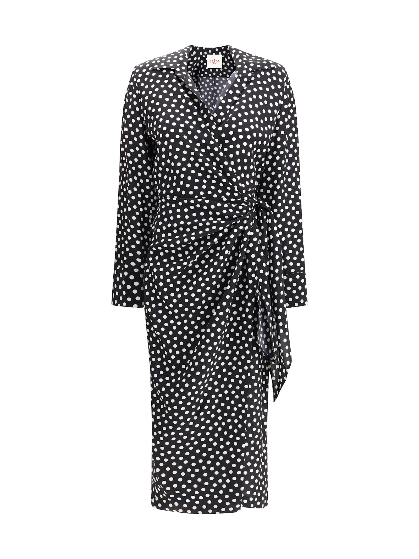 Crida Milano Como Dress In Crêpe De Chine