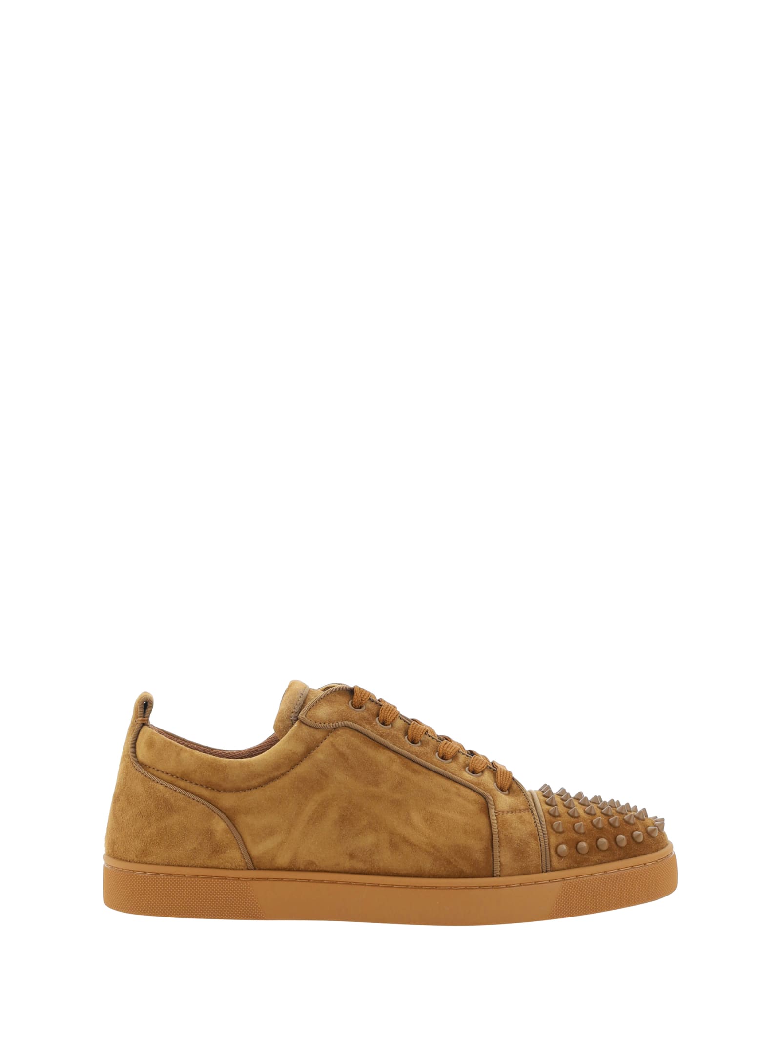 Shop Christian Louboutin Louis Junior Spikes Orlato Sneakers In Rhea/rhea Mat