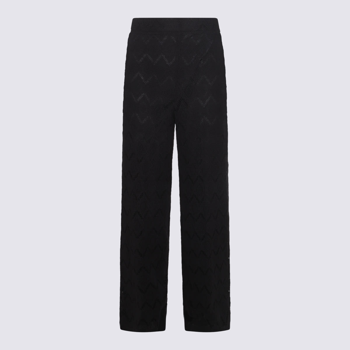 TWINSET BLACK COTTON PANTS 