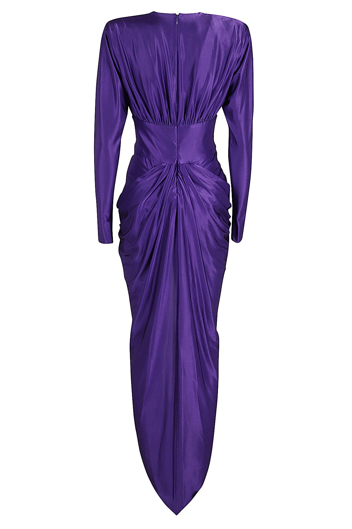 Shop Alexandre Vauthier Maxi Dress In Midnight Violet