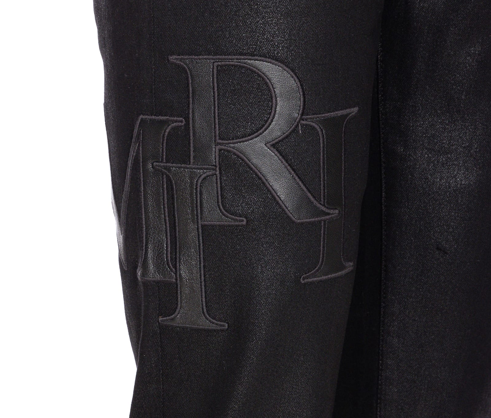 Amiri Skinny Model Waxed Jeans 5 Pockets Belt Loops