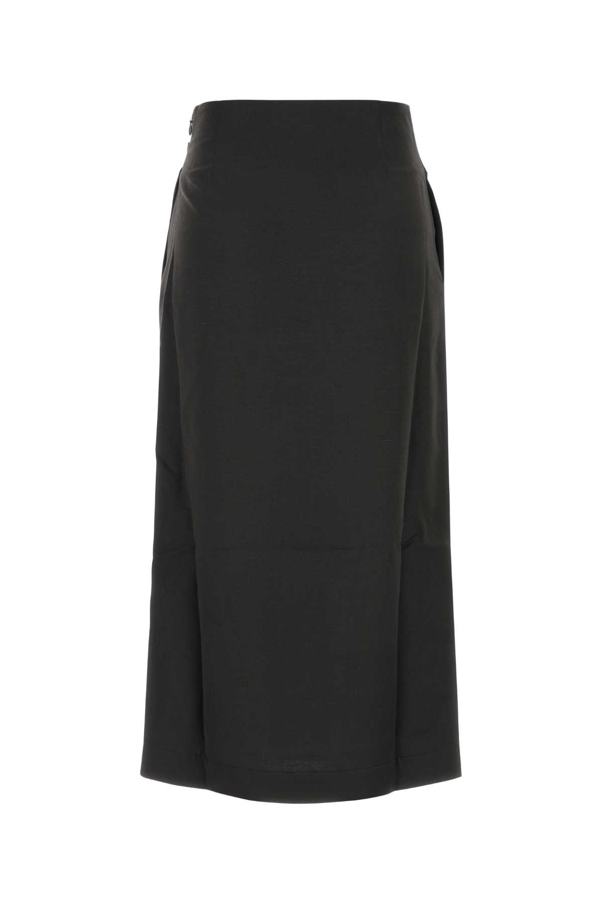 JW ANDERSON GRAPHITE VISCOSE BLEND SKIRT