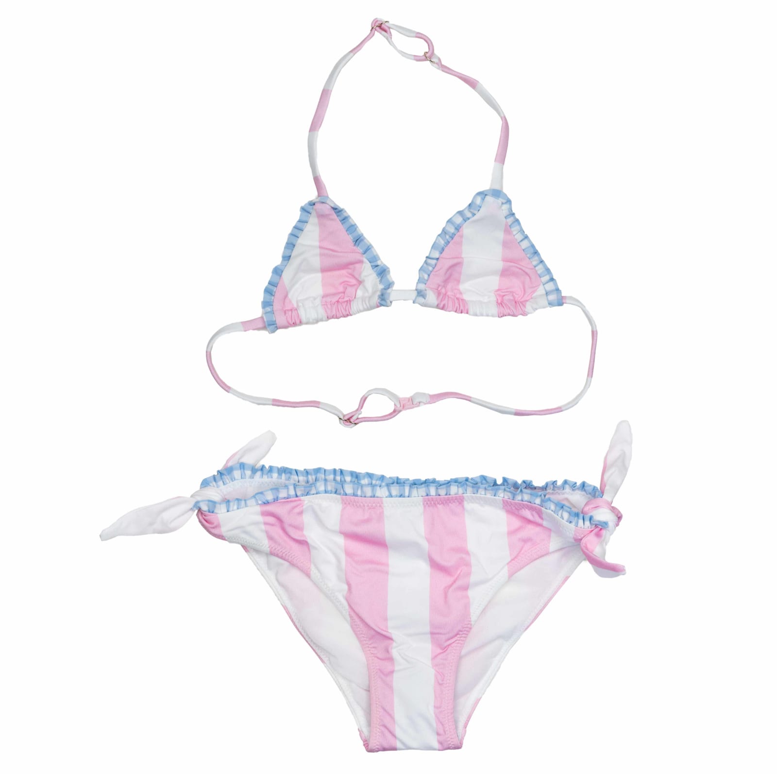 MC2 Saint Barth Stripes White And Pink Bikini Girls