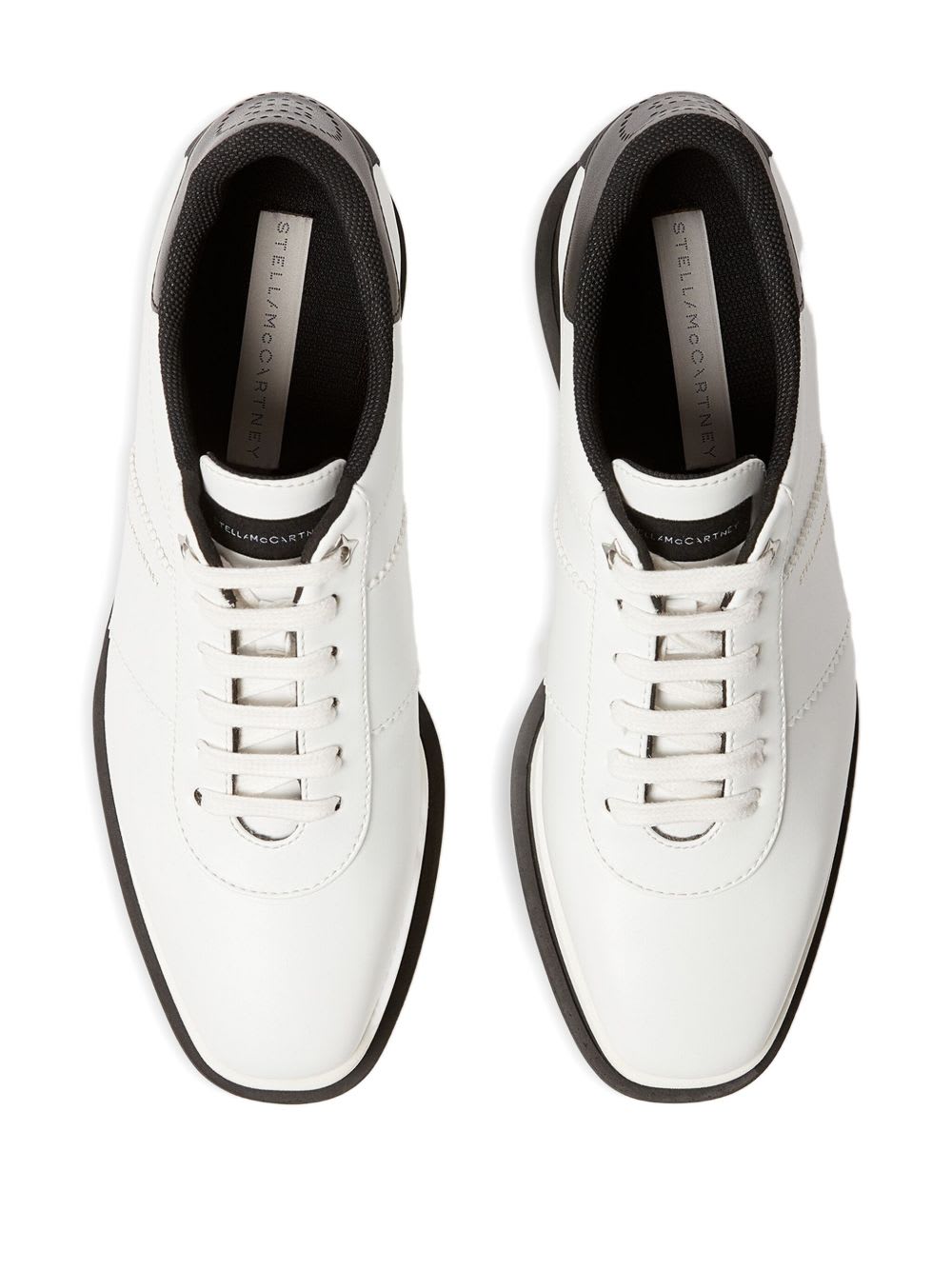 Stella Mccartney Sneak-elyse 80mm Vegan Leather Platform Sneakers In White