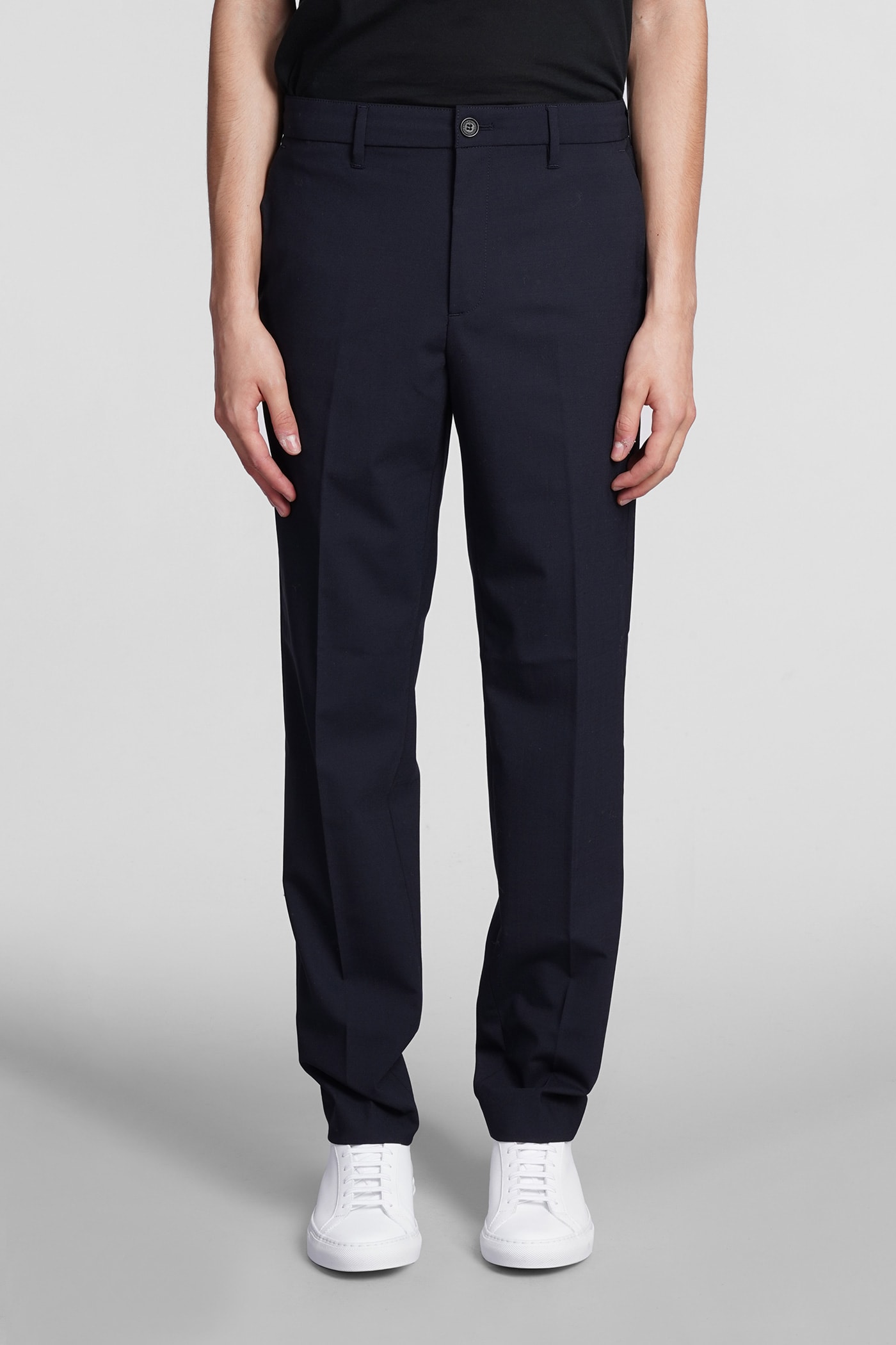 Department Five Pants In Blue Polyester