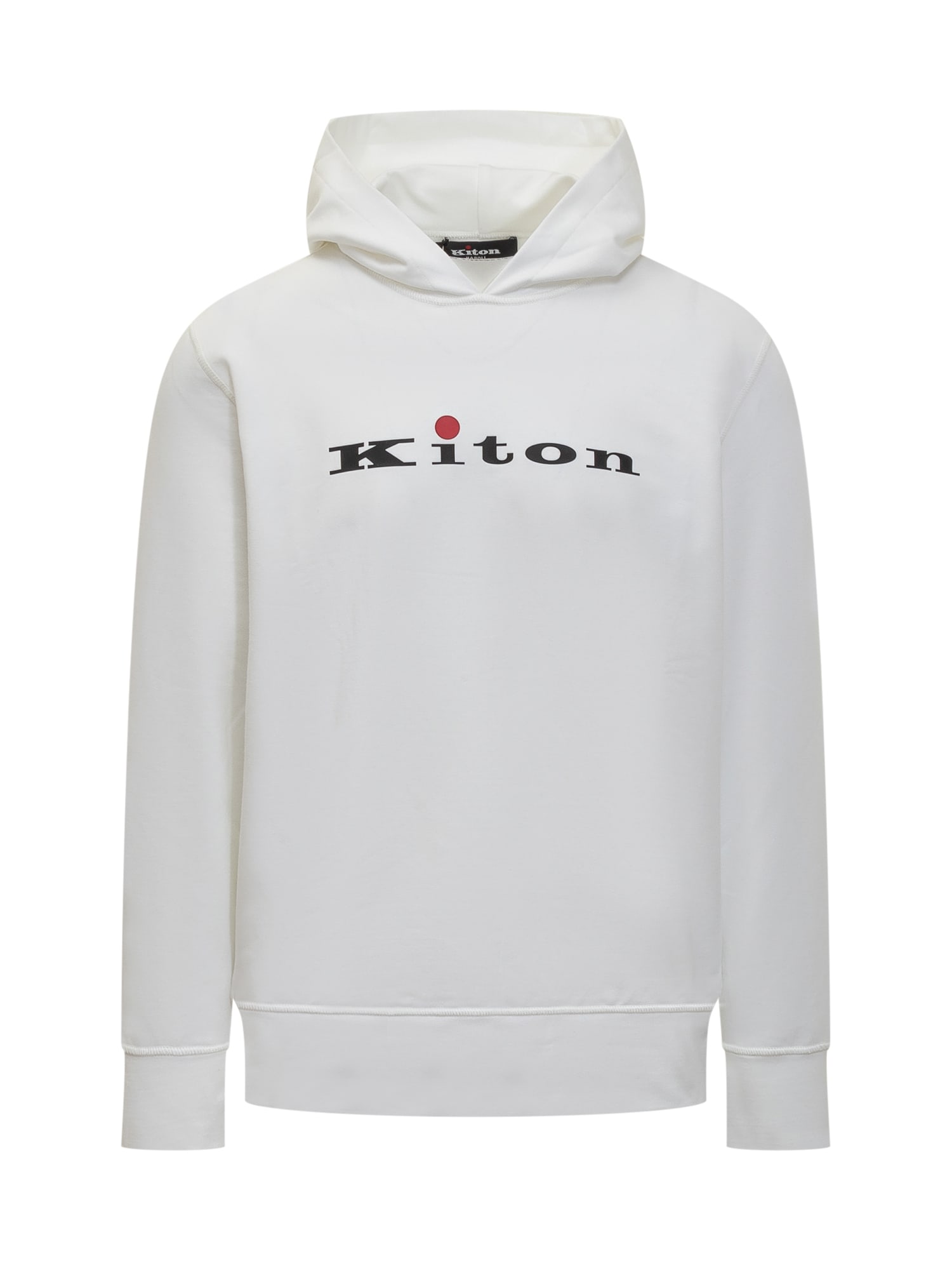 Shop Kiton Hoodie In White