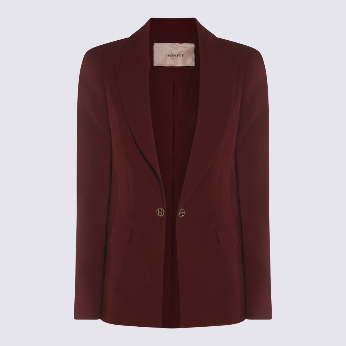 Dark Red Viscose Blazer