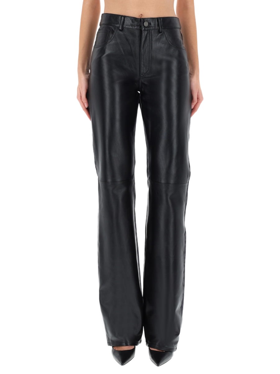 Haikure "bethany" Leather Pants In Black