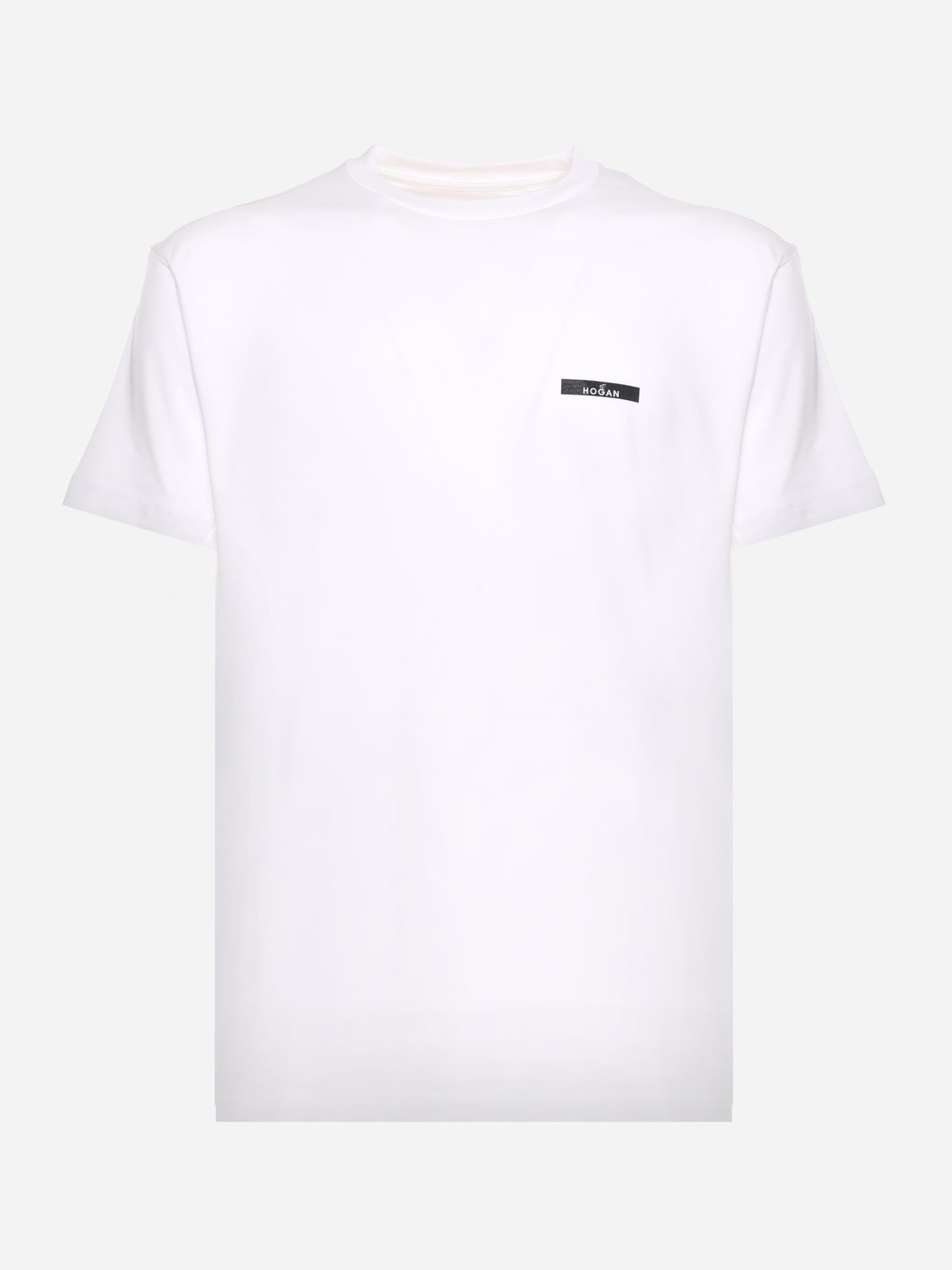Hogan Cotton T-shirt With Contrasting Logo Print