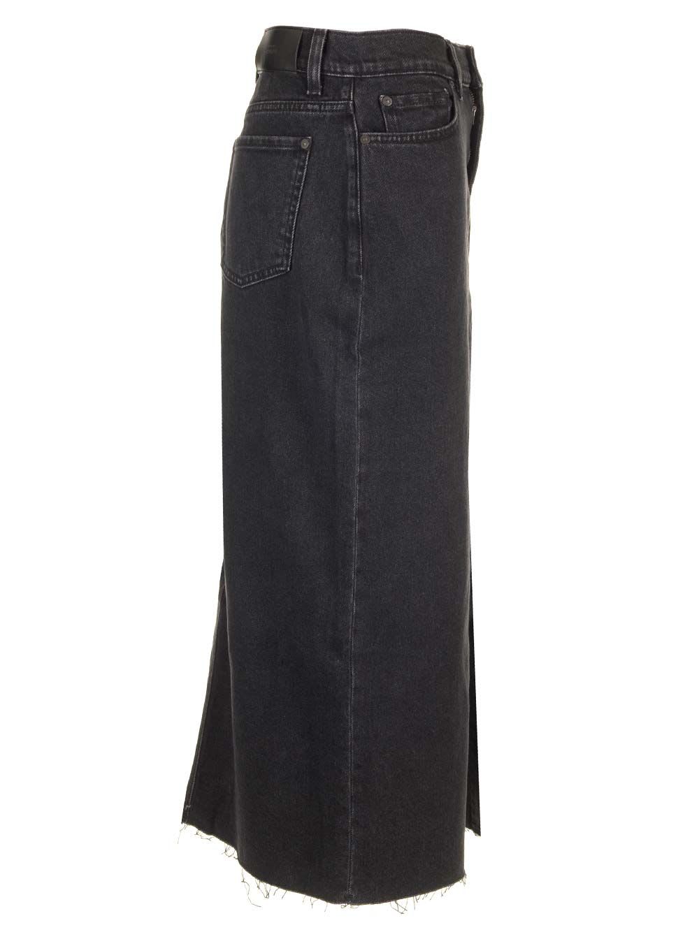 Shop 7 For All Mankind Kellie Skirt Thunder In Black