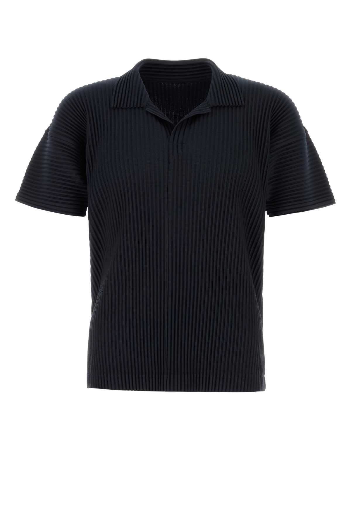 Homme Plissé Issey Miyake Midnight Blue Polyester Polo Shirt