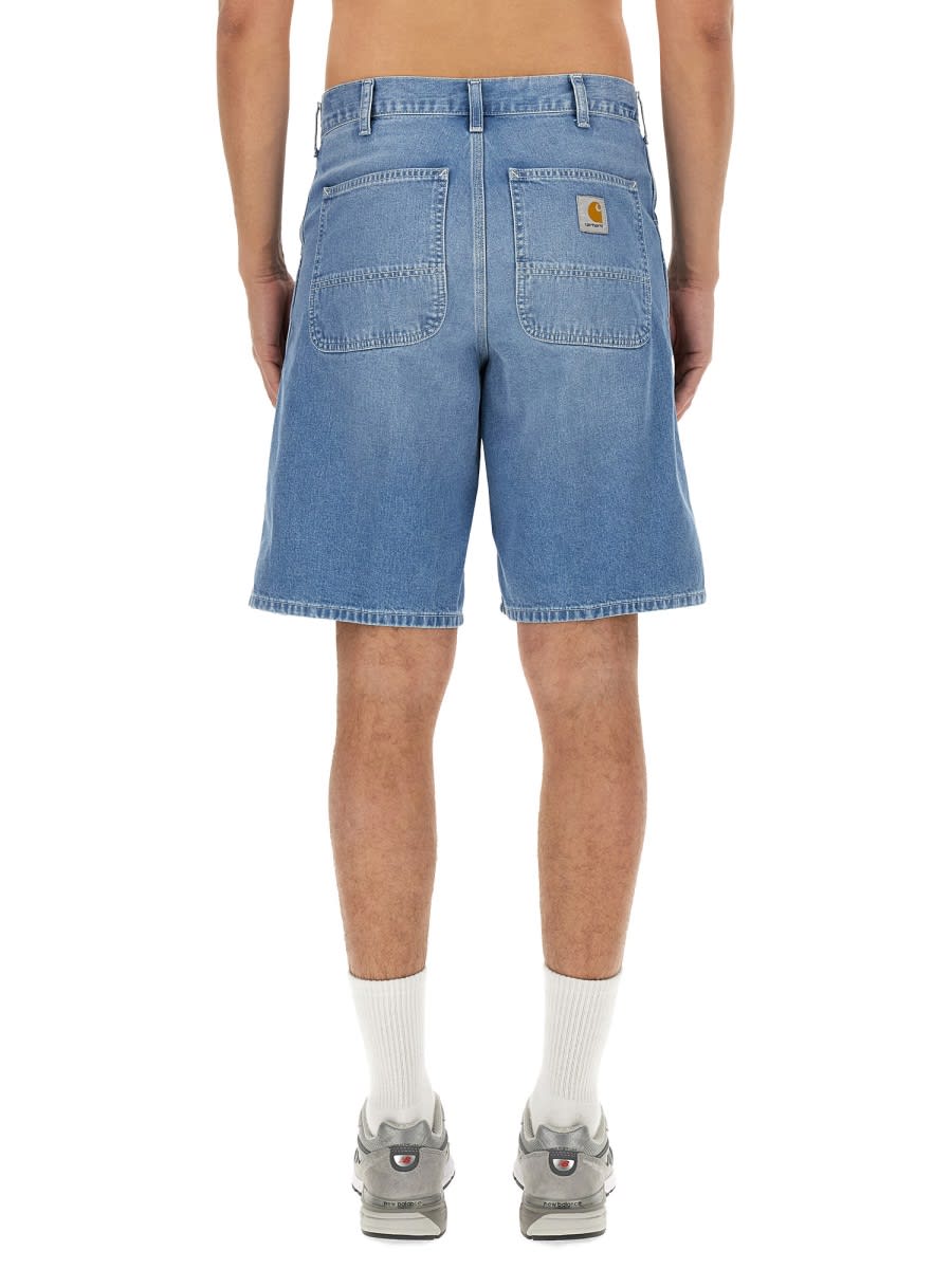 Shop Carhartt Norco Bermuda Shorts In Denim