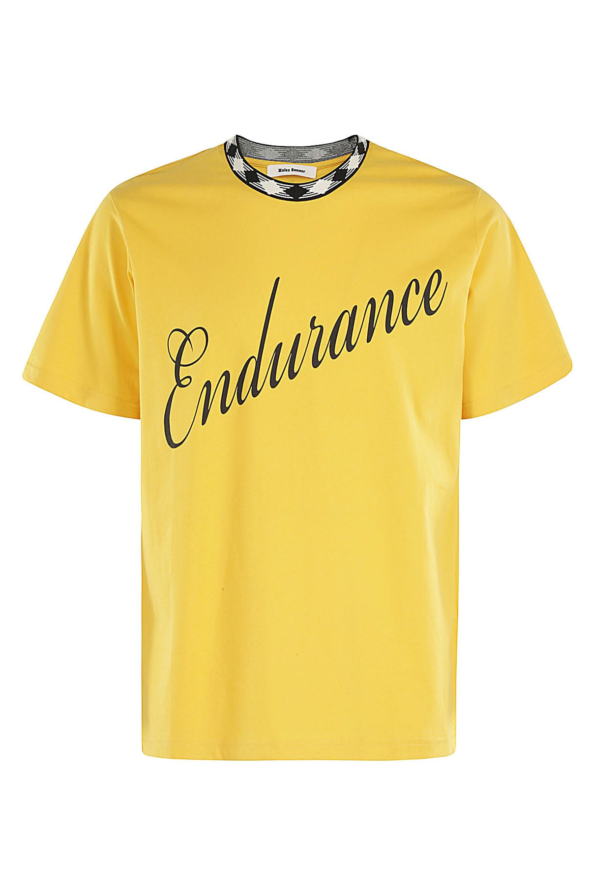 Shop Wales Bonner Endurance T Shirt In Turmeric