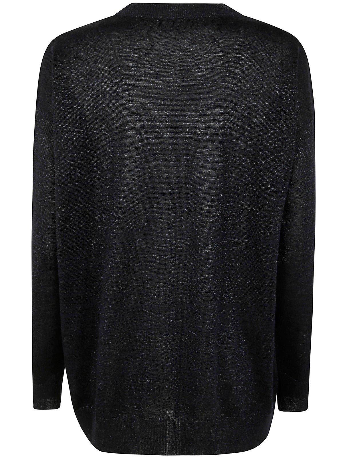 Fabiana Filippi Linen Blend V-necked Sweater