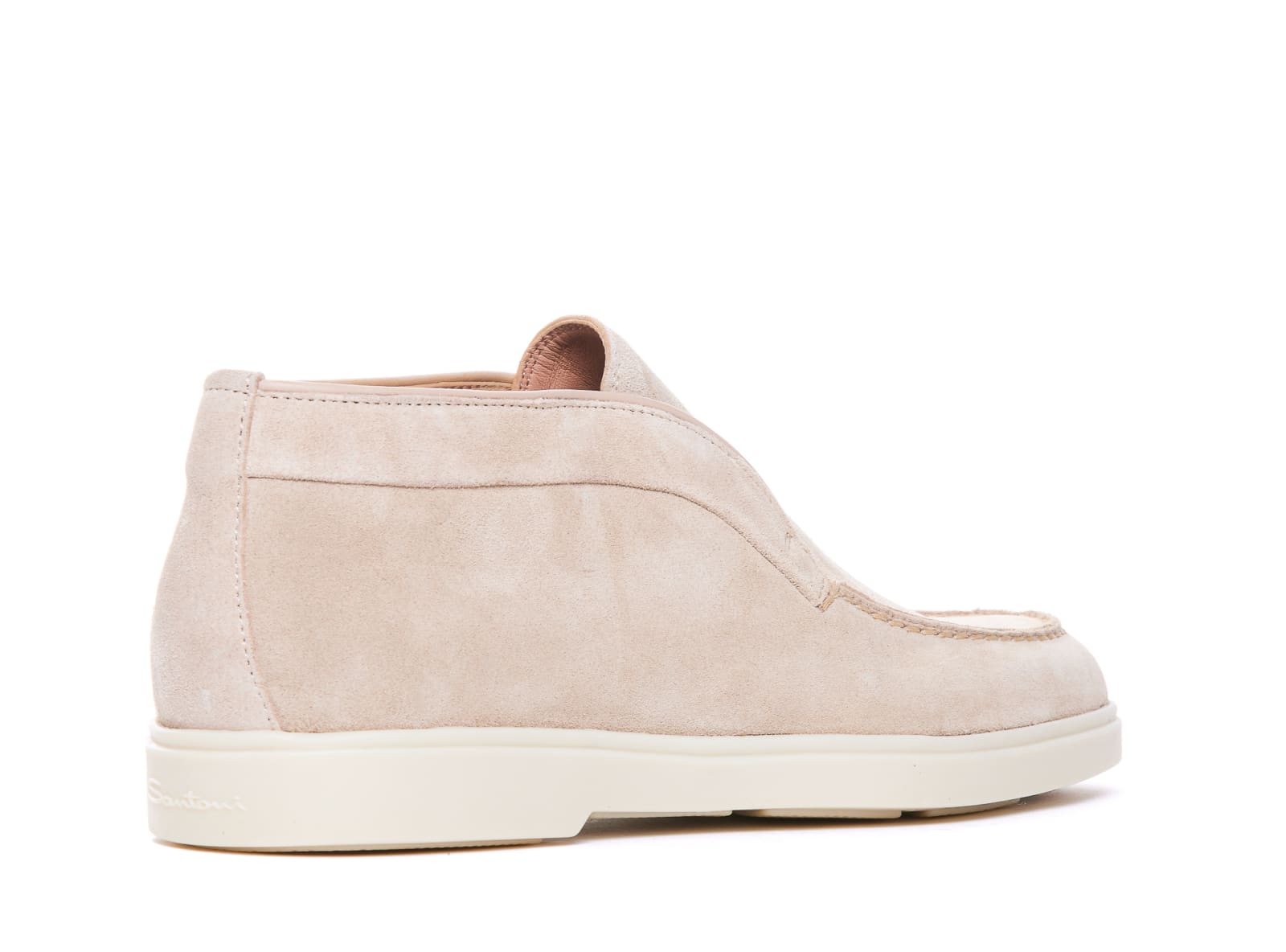 Shop Santoni Desert Ankle Boots In Pink