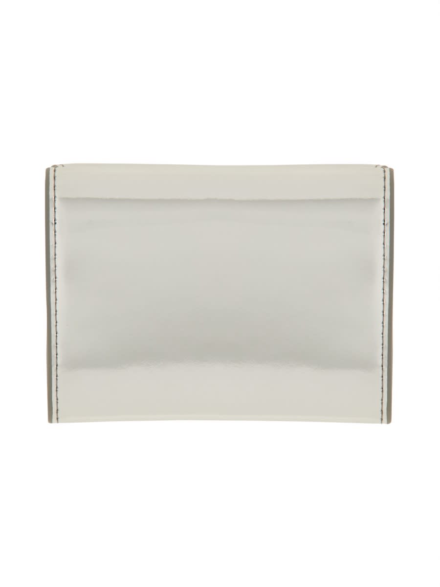 Diesel Trifold Wallet In Silver