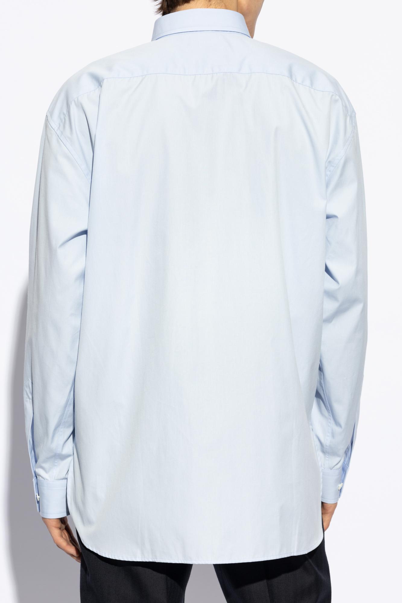 Shop Dries Van Noten Classic Shirt In Clear Blue