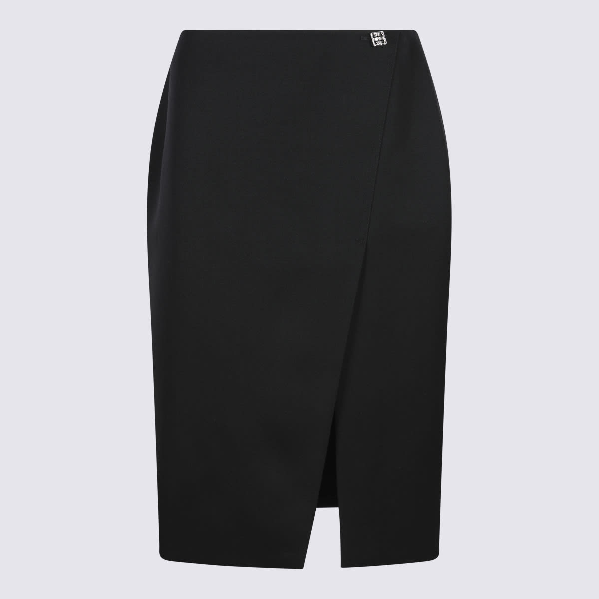 Shop Givenchy Black Wool Skirt