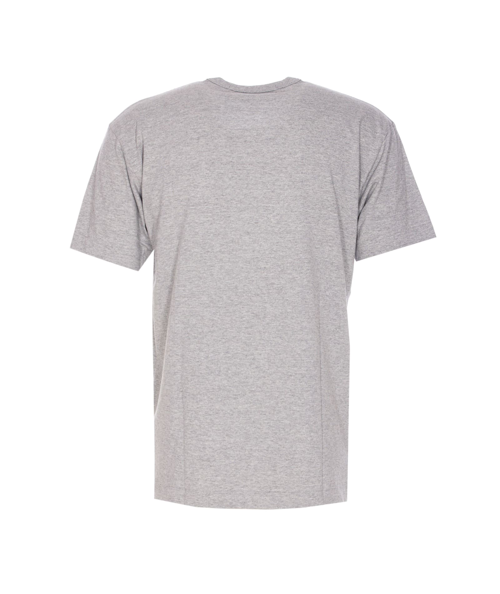 Comme Des Garçons Play Heart Patch Logo Crewneck T-shirt In Gray