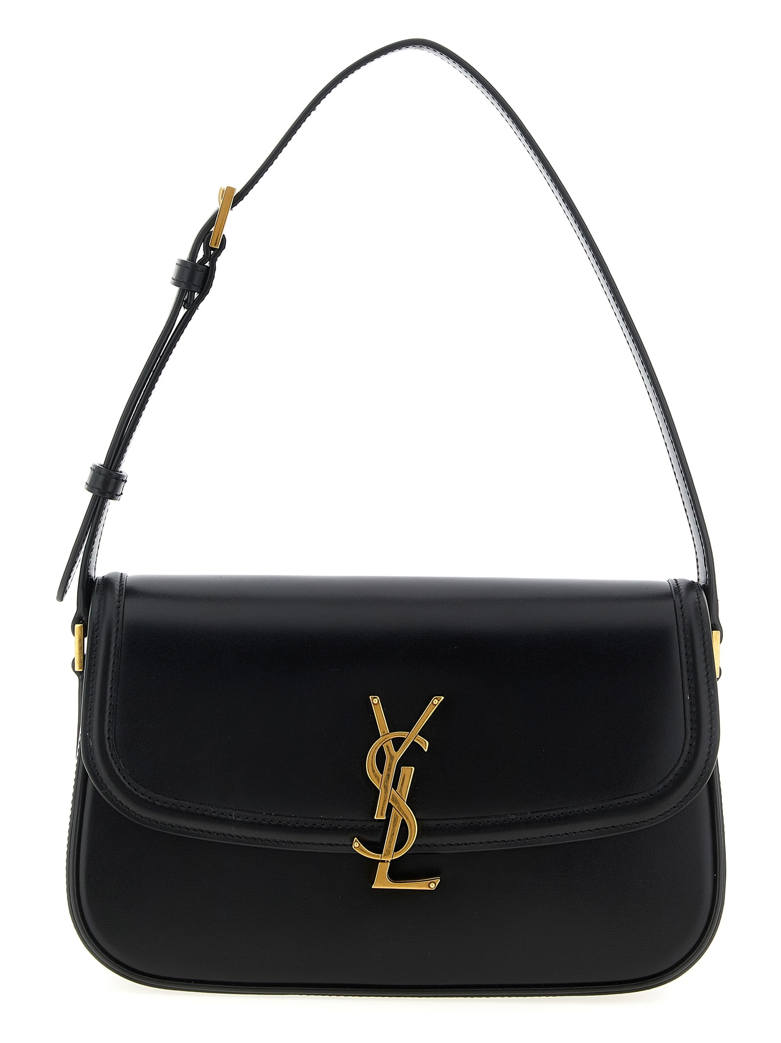 Saint Laurent Solferino Medium Shoulder Bag In Black