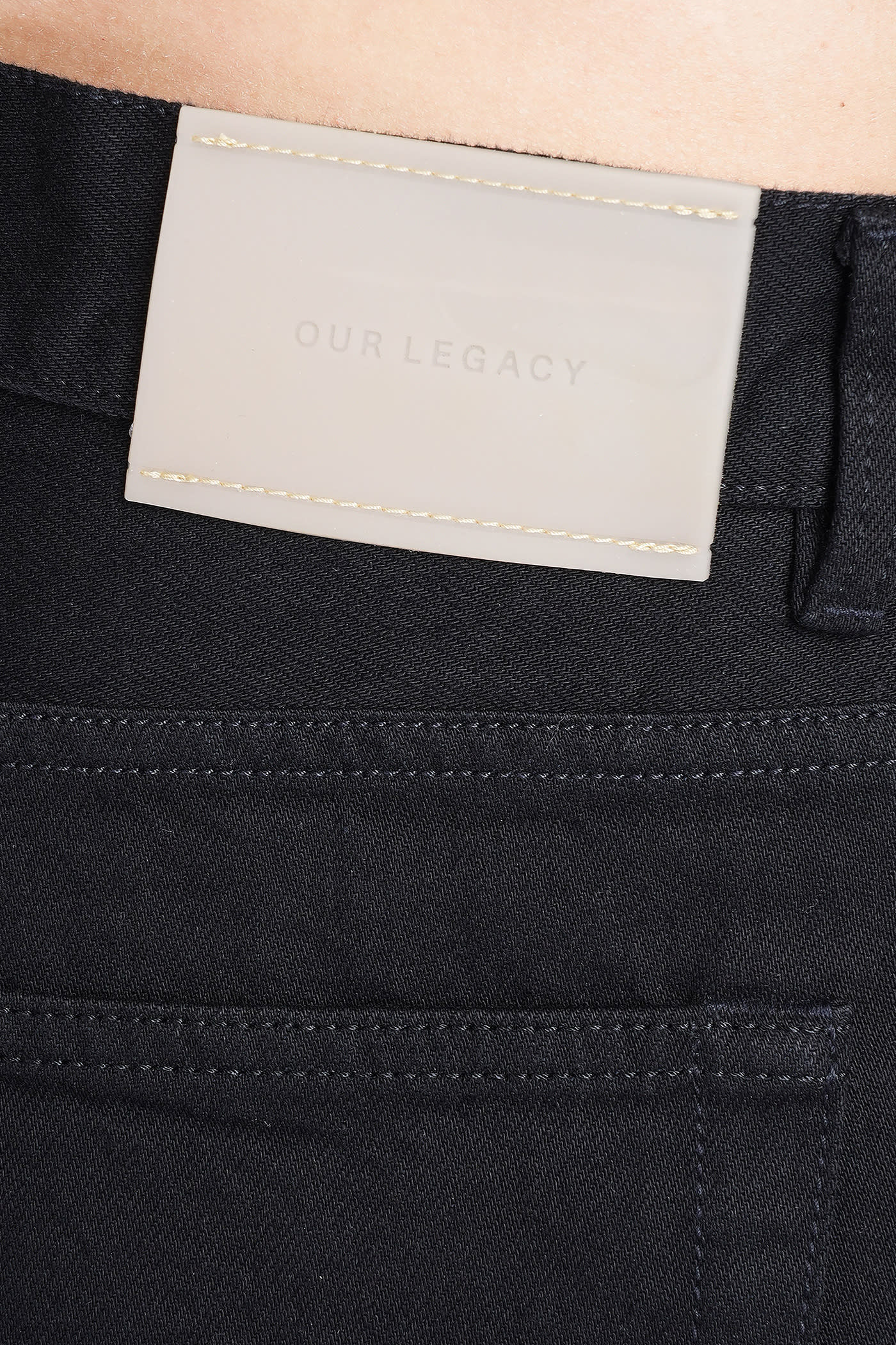 Shop Our Legacy Third Cut Jeans In Black Cotton