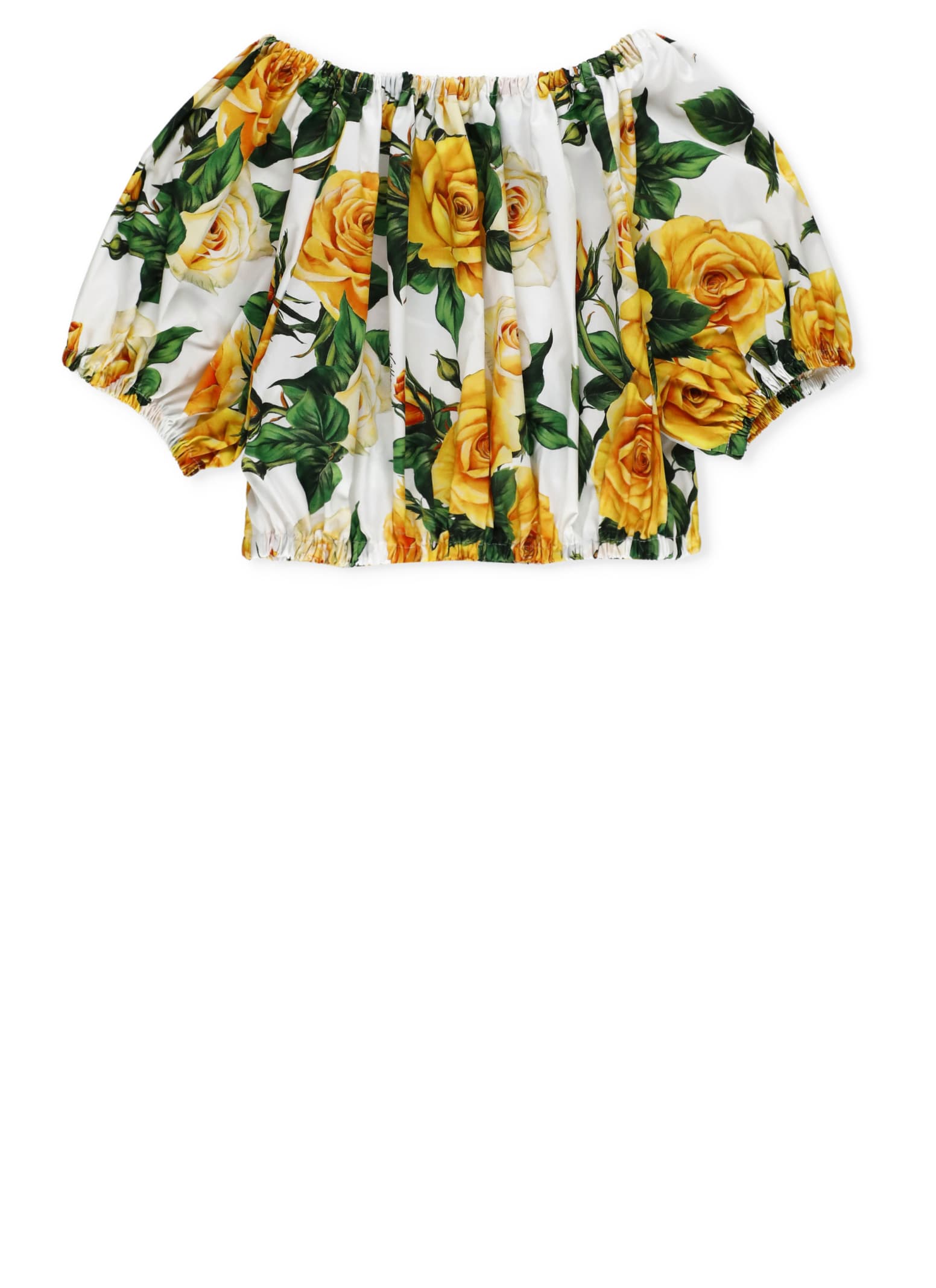 Shop Dolce & Gabbana Flowering Blouse In Multicolor
