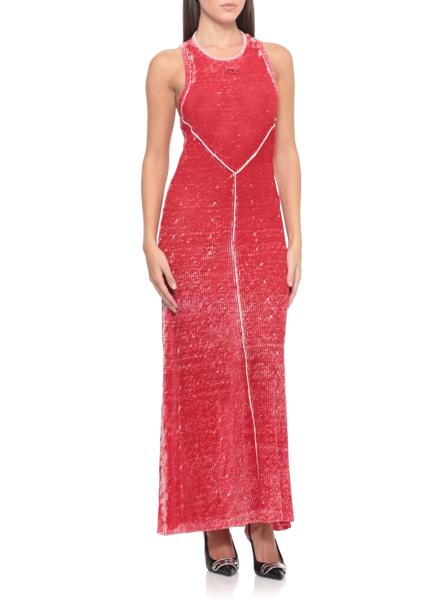 Diesel Rab Dress In Red