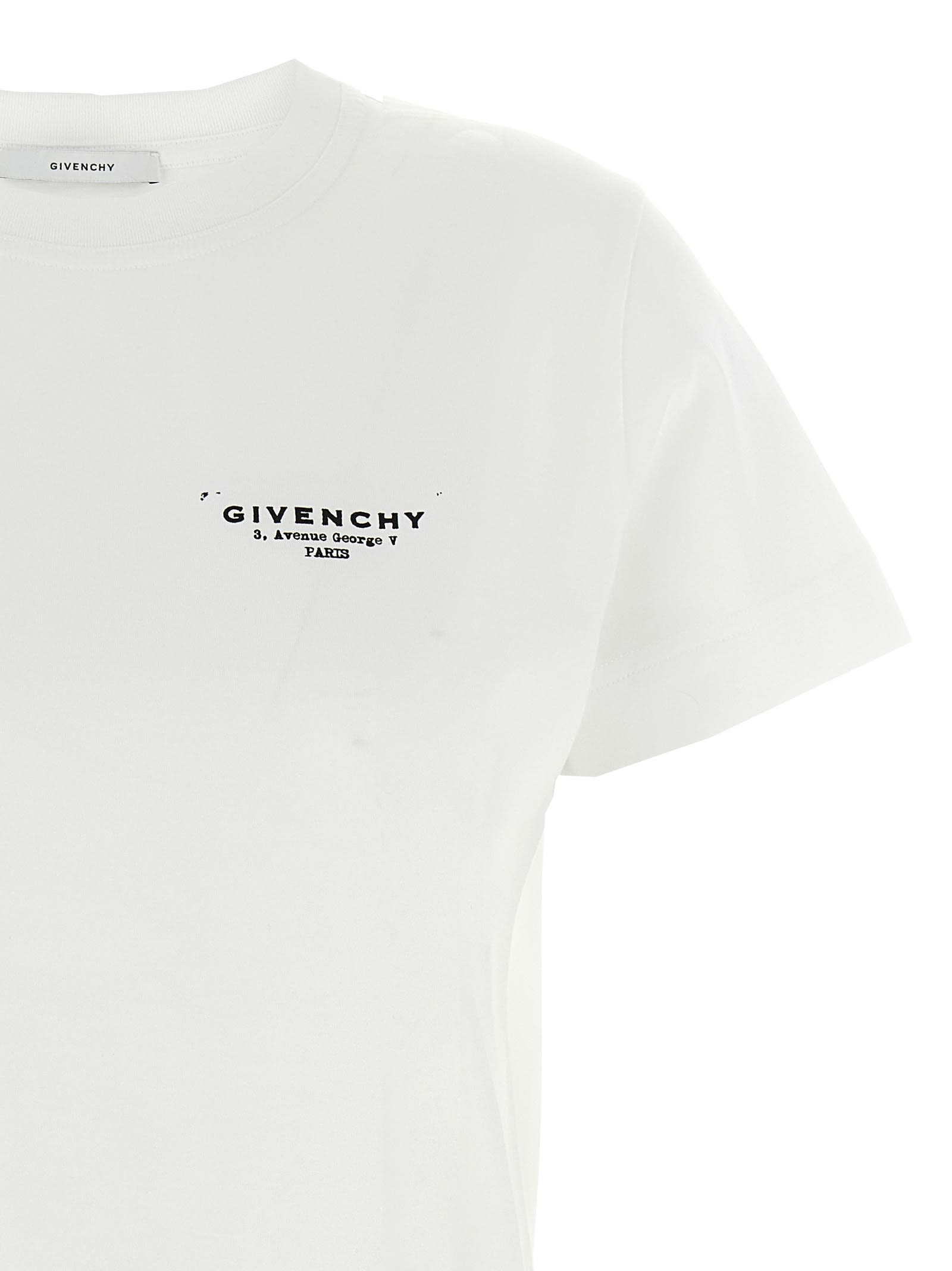 Givenchy Regular Fit Cotton T-shirt With Logo Design In White
