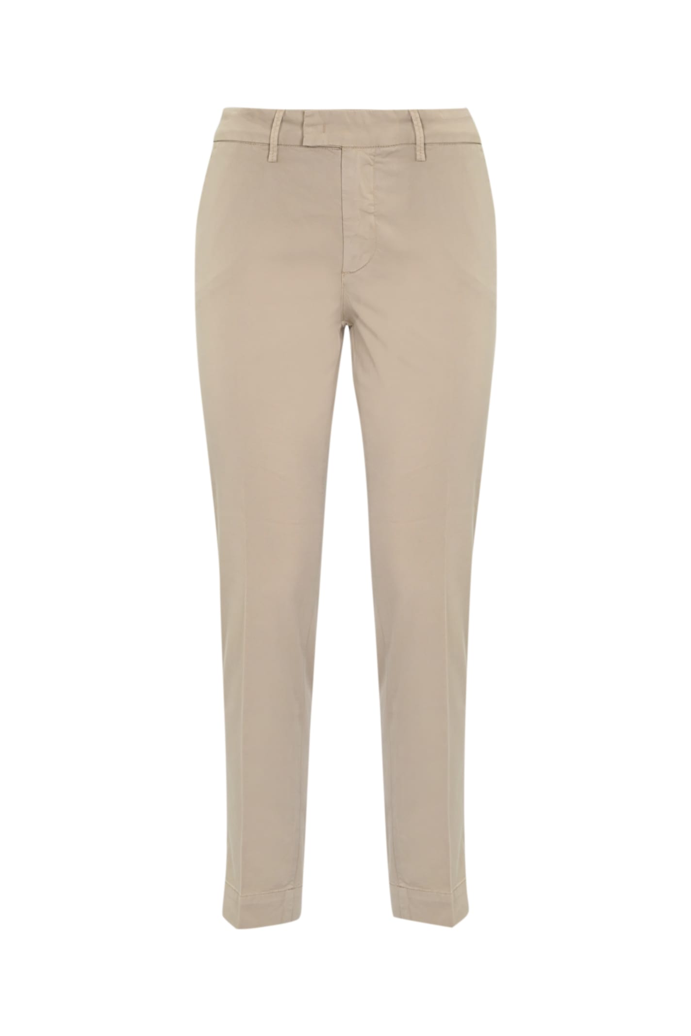 Shop Re-hash Cotton Satin Trousers In Beige Scuro